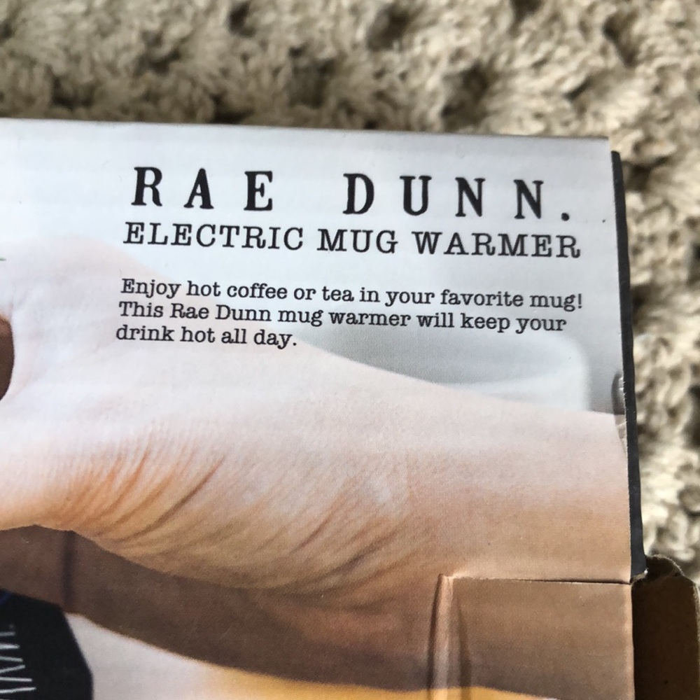 Rae Dunn Black Electric Mug Warmer - 'WARM' Heated Base - Picture 7 of 9